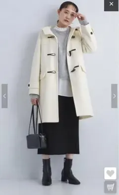 美品green label relaxing ロングダッフルコート40