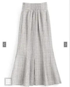 ラメチェックツイードマーメイドスカート