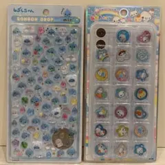 正規品　しずくちゃん mini ボンボンドロップシール　あわわ　おはじきシール