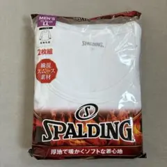 メンズ 下着 SPALDING 長袖丸首 サイズLL
