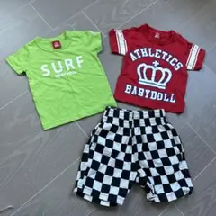 BABYDOLL Tシャツ2枚とパンツセット