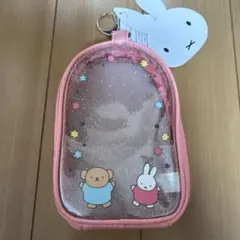 新品タグ付き☆難あり！カラフルミッフィー ポーチ　ピンク