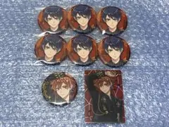 ツイステ エース デュース 缶バッジ ブレイジングジュエル オーロラカード