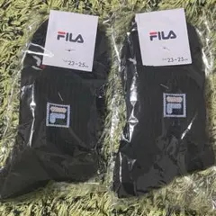 FILA テニスソックス 23-25cm ブラック(お値下げ)