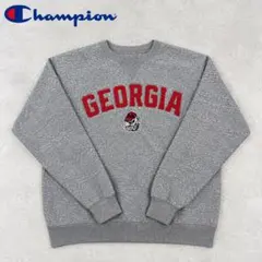 Champion GEORGIA カレッジロゴ スウェット グレー