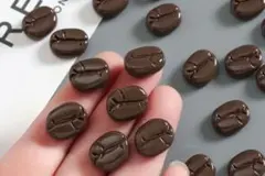 コーヒー豆 マグネット 8個セット リアル ミニチュア 冷蔵庫 カフェ風 磁石