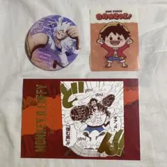 ワンピース 輩缶バッジ 27弾 バンザイ カード 効果音ポストカード ニカルフィ