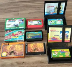 【箱付美品】【5点まとめ】ファミコンソフトまとめ さんまの名探偵グーニーズ野球他