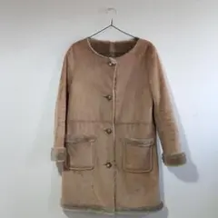 BEAMS ムートン コート ベージュ 美品