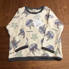 だだんだん　長袖　Tシャツ　総柄　オフホワイト　100 アンパンマン　保育園