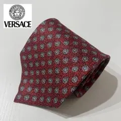 VERSACE ヴェルサーチェ ネクタイ メドゥーサ柄 シルク100% 赤色のサムネイル