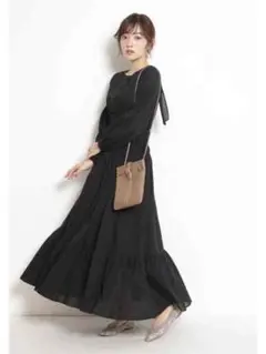 新品　Mystrada マイストラーダ　ピンタックシャーリングワンピース