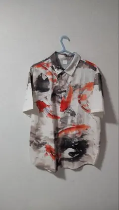 鯉プリント 半袖シャツ