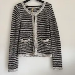 ROYAL PARTY ノーカラーニットジャケット