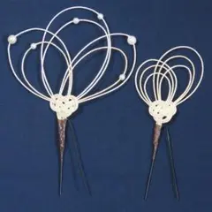 水引き（Uピン）髪飾り２点セット