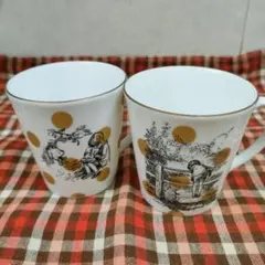 クラシックプーさん ドット金柄マグカップ2個セット