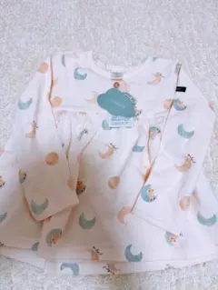 新品　裏毛　futafuta トレーナー 100cm くまさん　月