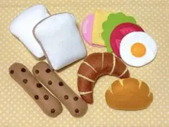 おままごと フェルト パン屋さんセット