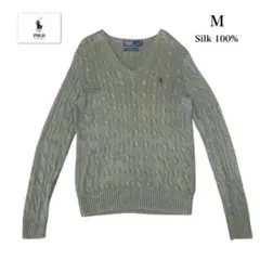 Polo By Ralph Lauren シルク100% ケーブルニット　長袖