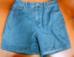 デニムショートパンツ ゴム入り