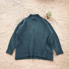 【PAGEBOY】モックネックニット プルオーバー セーター シンプル ゆったり