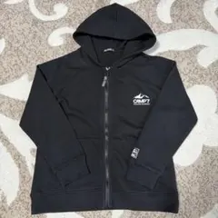 未使用⭐︎美品⭐︎CAMP7 フルジップ パーカー 黒 150cm~