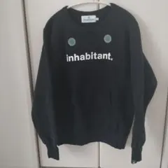 inhabitant. インハビタント 黒 スウェット
