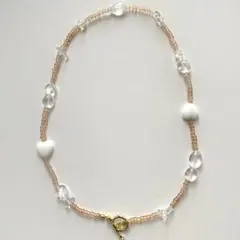 ハンドメイドネックレス　ヴィンテージハート(元値¥3000)