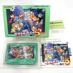 【箱・説明書付き】ロックマン5 ファミコン用ソフト
