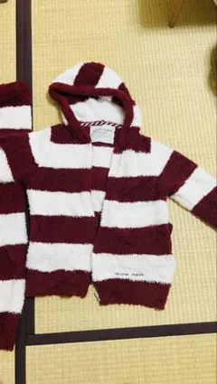 【値下げ中】GELATO PIQUE 赤と白のストライプ ルームウェア上下セット