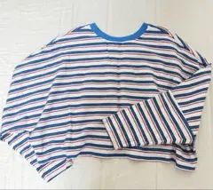 LEPSIM ストライプ 長袖Tシャツ F