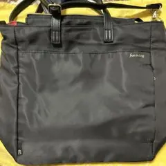 ROOTOTE黒いナイロンバッグ