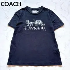 COACH コーチ　ホース アンド キャリッジ Tシャツ　ブラック　S 男女兼用