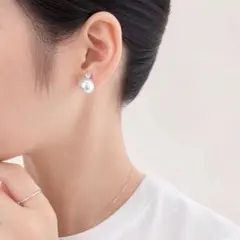 【新品】シンプル　結婚式　フォーマル　パール イヤリング パーティー クリップ