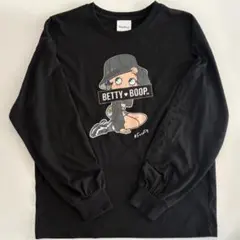 BETTY　ベティ　長袖Tシャツ　ロングTシャツ　ブラック　しまむらコラボ