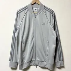美品 希少カラー adidas トラックジャケット オールグレー ATP型