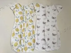 【美品・未使用】スワドル コペルタ レモン柄・くま柄