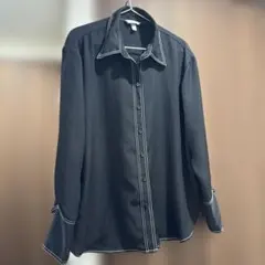 【美品】H&M ブラック　シャツ　サイズM