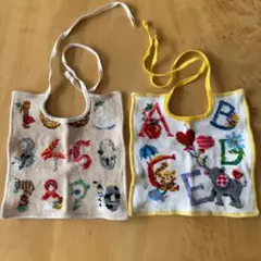 FEILER 刺繍スタイ 2枚セット