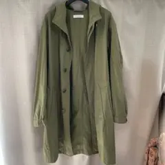 BEAUTY&YOUTH フード付き　トレンチコート モッズコート　オリーブ