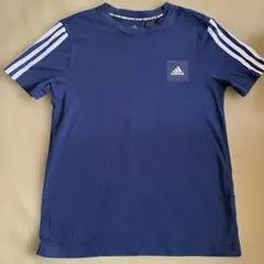 adidas ネイビー Tシャツ 160cm コットン100%
