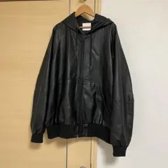 FREAK’S STORE レザージャケット　ブルゾン　アウター　フード付き