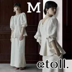 etoll.フラワージャガードセットアップドレス - メルカリ