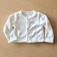 ハルクリップ様専用！プチバトーリバーシブル.カーディガン 羽柄 12m/74㎝