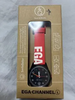 エガちゃんねる　限定500　シチズンコラボ　ソーラーウォッチ　赤 試着のみ】エガちゃんねる 限定500 シチズン コラボ ソーラーウォッチ