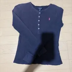 ラルフローレン　リブ編みロングTシャツ