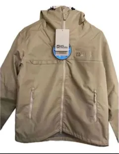 新品ジャックウルフスキン メンズ 撥水防風高機能マウンテンパーカー ベージュS