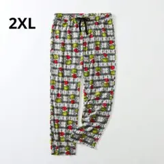 グリンチ　キャラクター　クリスマス パジャマパンツ　Grinchアニメ映画2XL