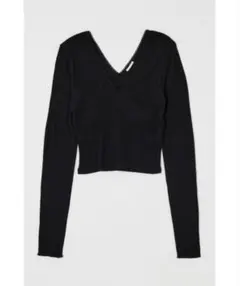 DEEP V CUP ロングスリーブTシャツ ブラック