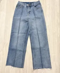 ワイドレッグパンツ デニム